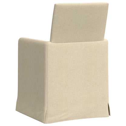 Dining Chairs 2 pcs Cream 57 x 67 x 95 cm Fabric