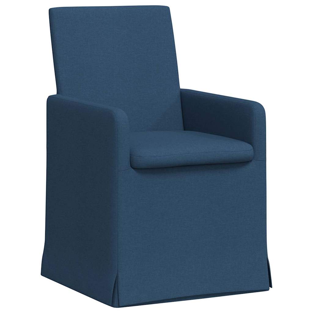Dining Chairs 2 pcs Blue 57 x 67 x 95 cm Fabric