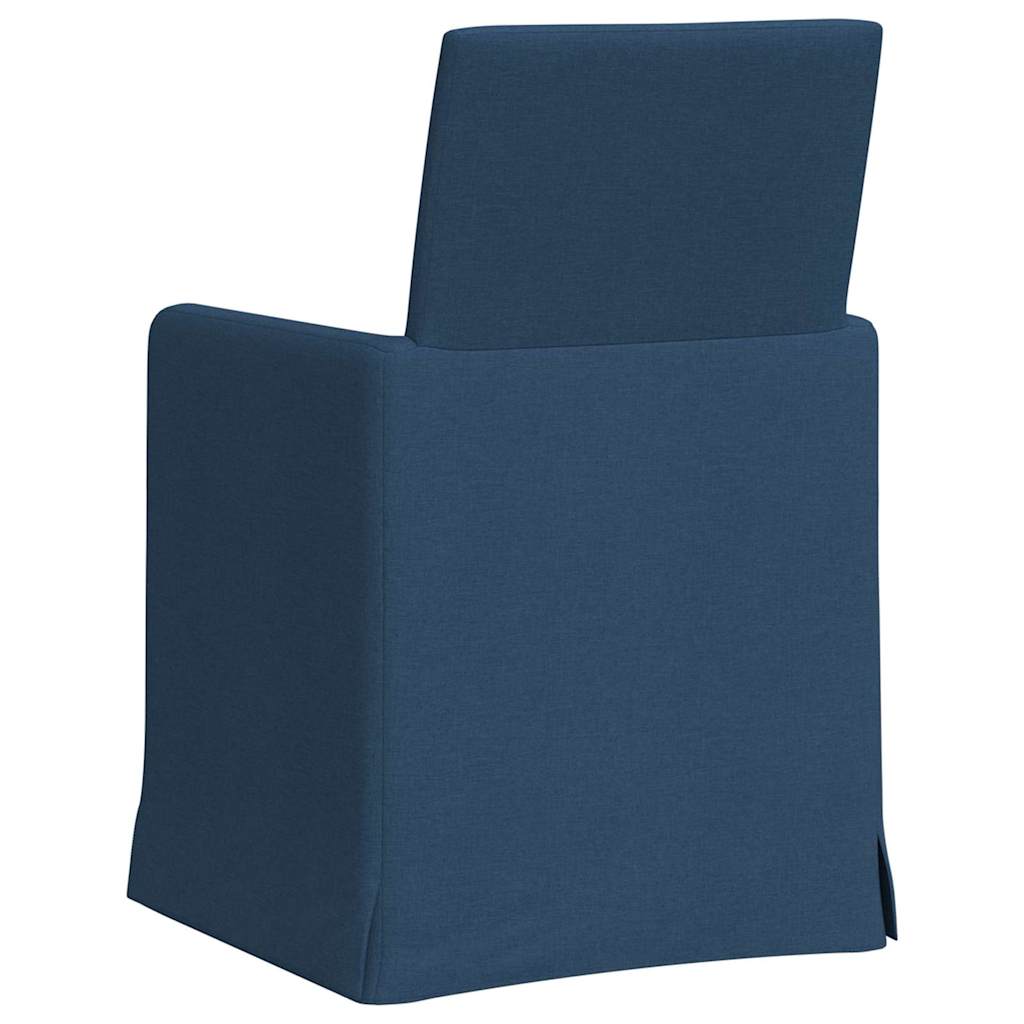 Dining Chairs 2 pcs Blue 57 x 67 x 95 cm Fabric