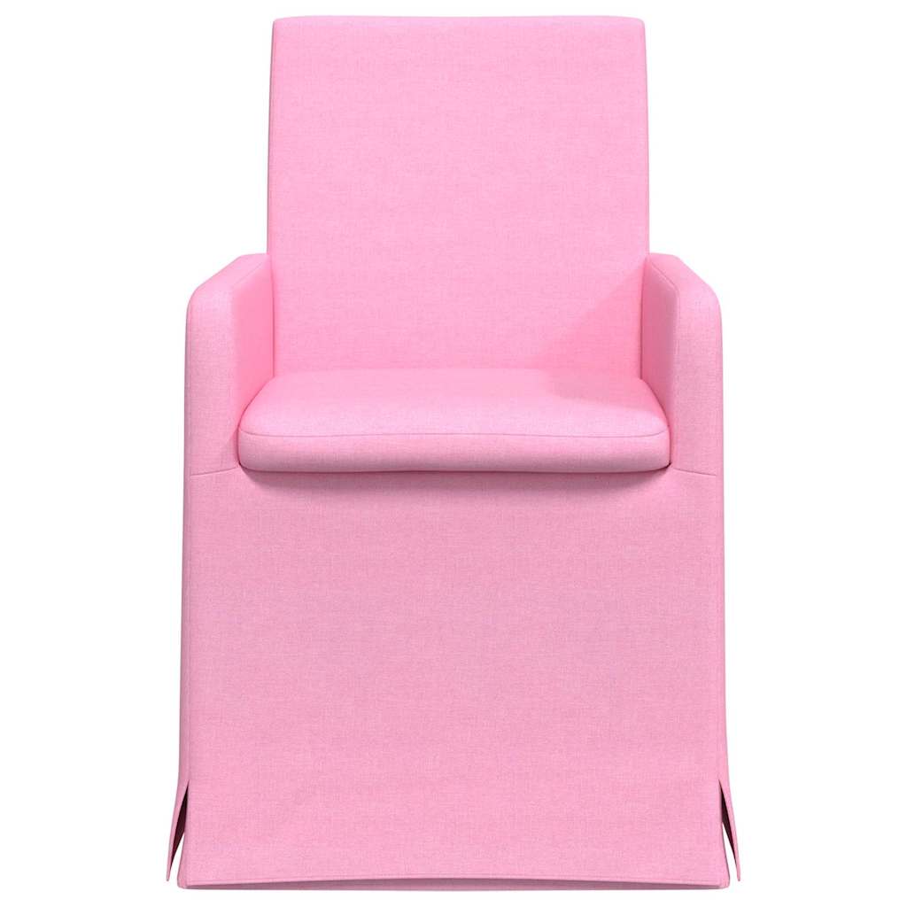 Dining Chairs 2 pcs Pink 57 x 67 x 95 cm Fabric
