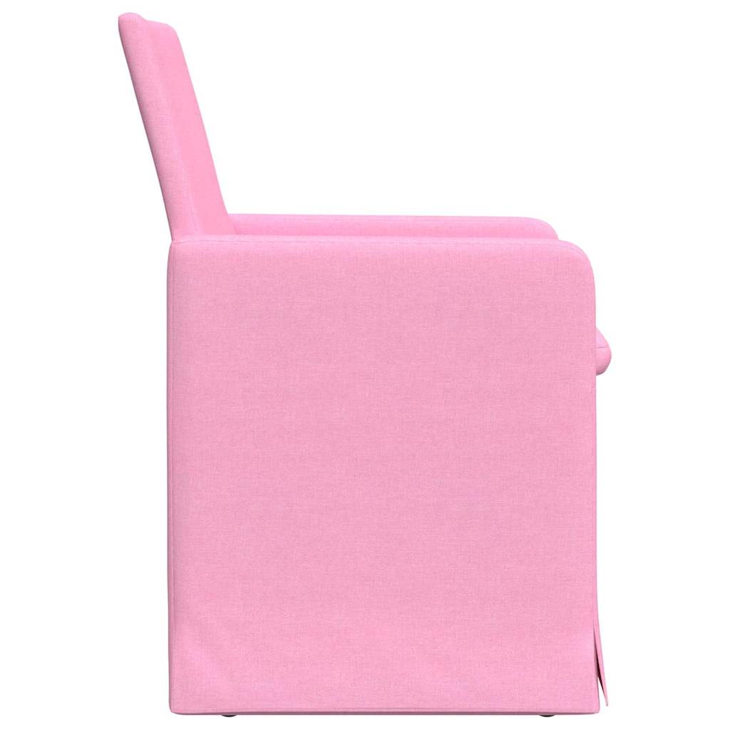 Dining Chairs 2 pcs Pink 57 x 67 x 95 cm Fabric