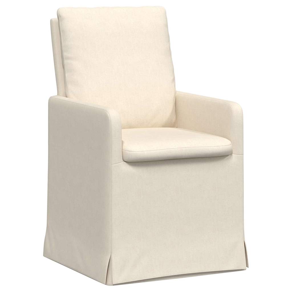 Dining Chairs 2 pcs Beige 57 x 67 x 98 cm Linen