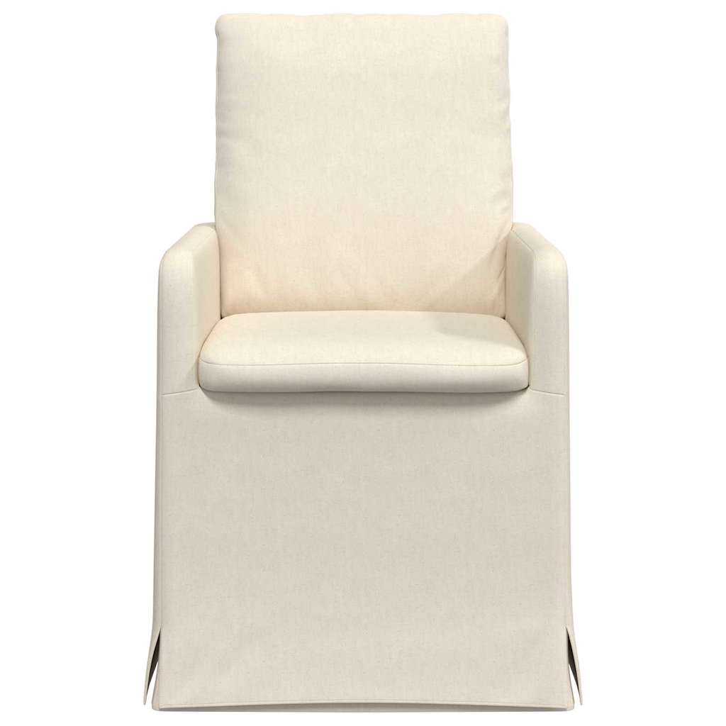 Dining Chairs 2 pcs Beige 57 x 67 x 98 cm Linen