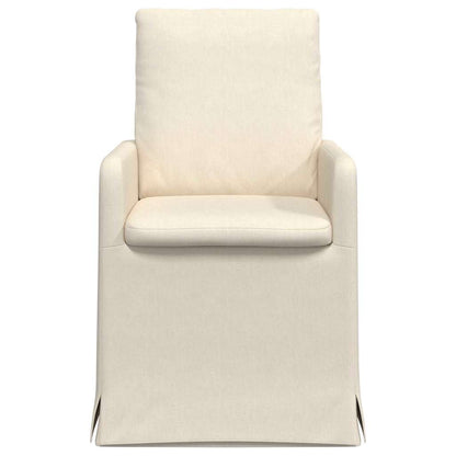 Dining Chairs 2 pcs Beige 57 x 67 x 98 cm Linen