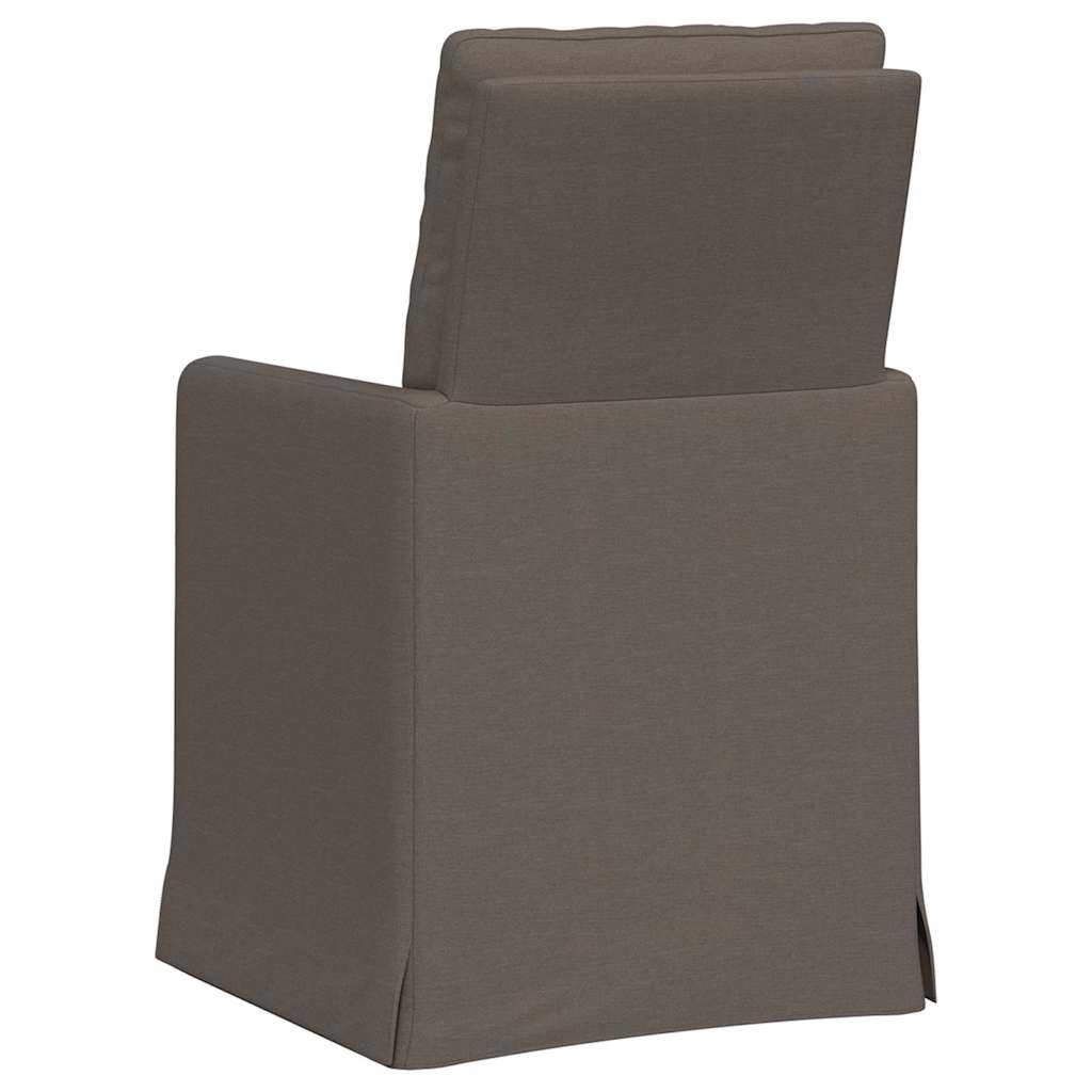 Dining Chairs 2 pcs Light grey 57 x 67 x 98 cm Linen