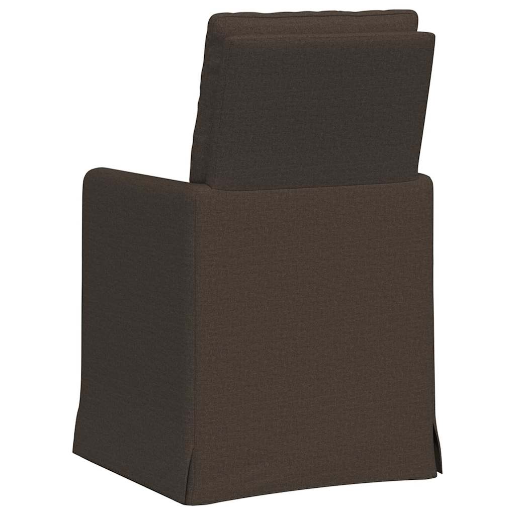 Dining Chairs 2 pcs Dark grey 57 x 67 x 98 cm Linen
