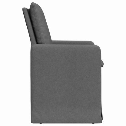 Dining Chairs 2 pcs Dark grey 57 x 67 x 98 cm Fabric