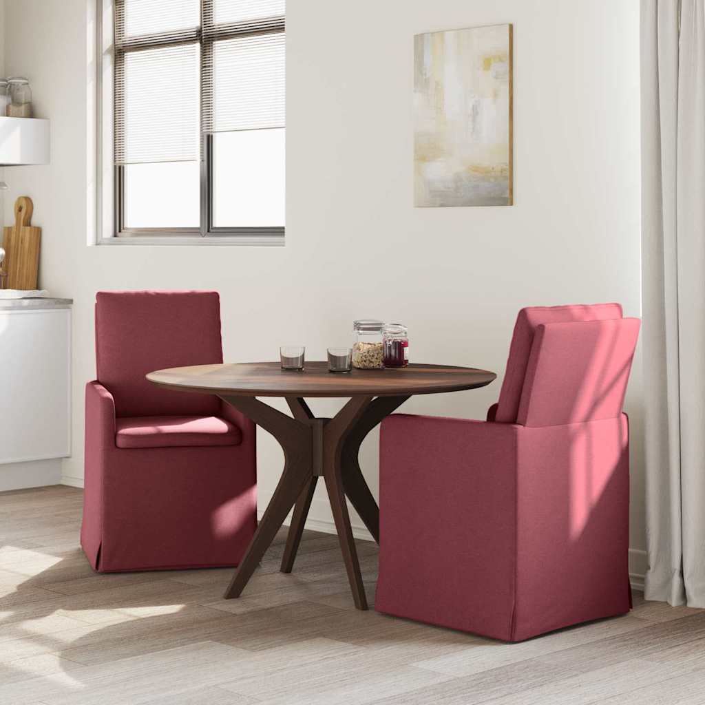 Dining Chairs 2 pcs Wine red 57 x 67 x 98 cm Fabric