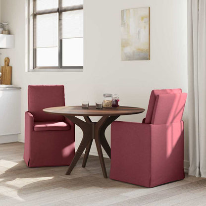 Dining Chairs 2 pcs Wine red 57 x 67 x 98 cm Fabric