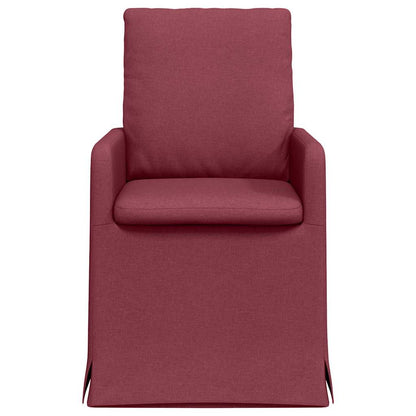 Dining Chairs 2 pcs Wine red 57 x 67 x 98 cm Fabric