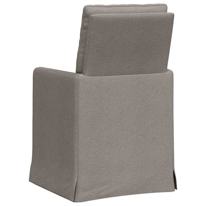 Dining Chairs 2 pcs Taupe 57 x 67 x 98 cm Fabric