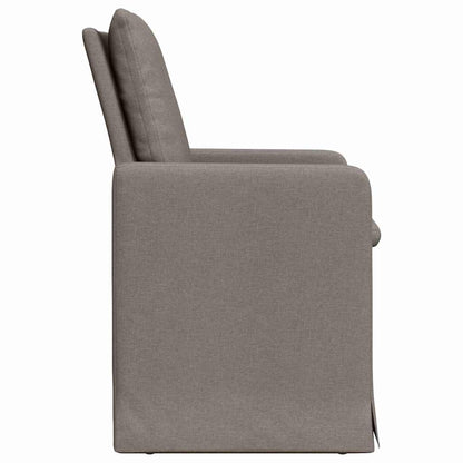 Dining Chairs 2 pcs Taupe 57 x 67 x 98 cm Fabric