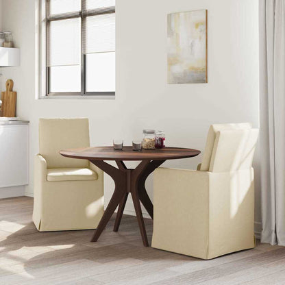 Dining Chairs 2 pcs Cream 57 x 67 x 98 cm Fabric