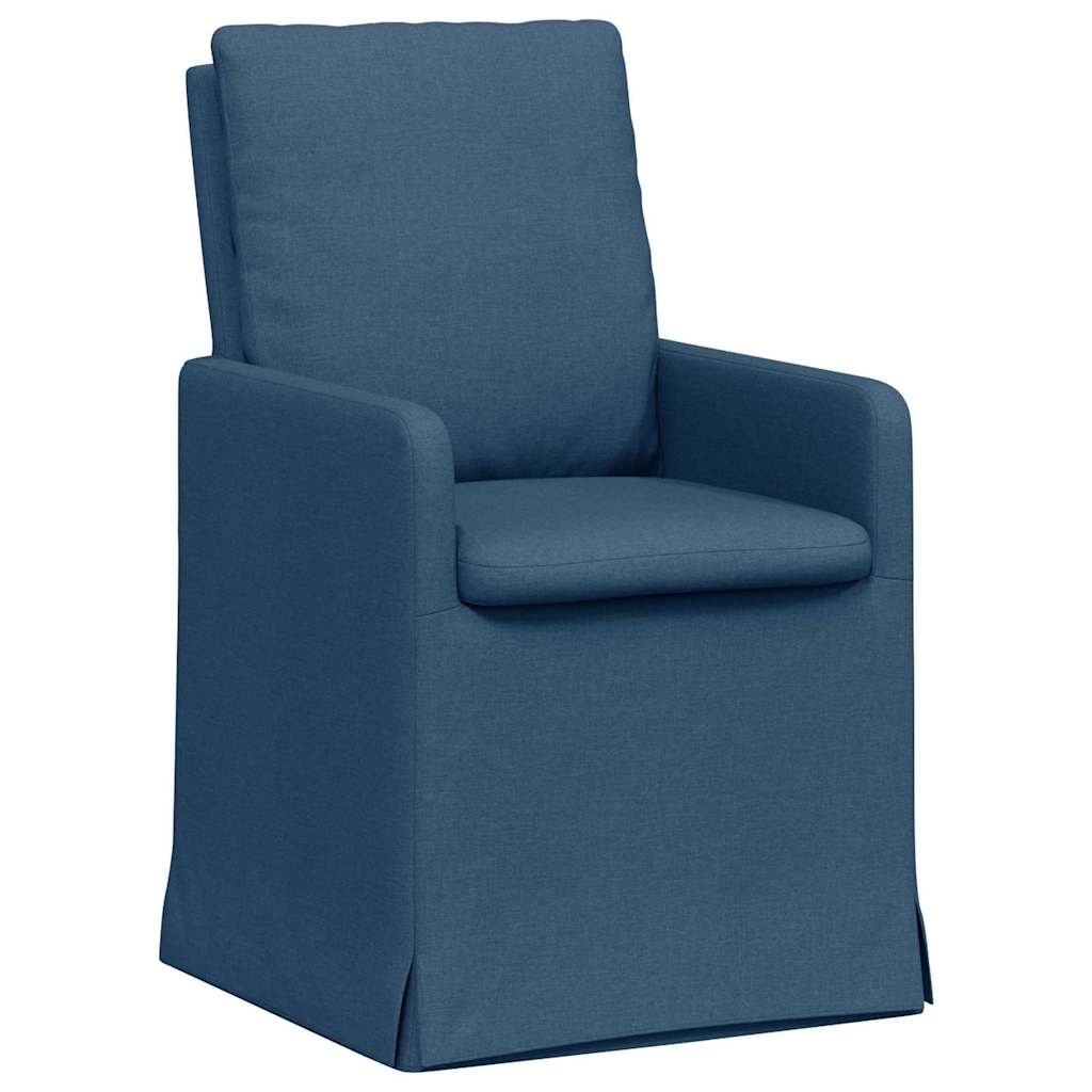 Dining Chairs 2 pcs Blue 57 x 67 x 98 cm Fabric