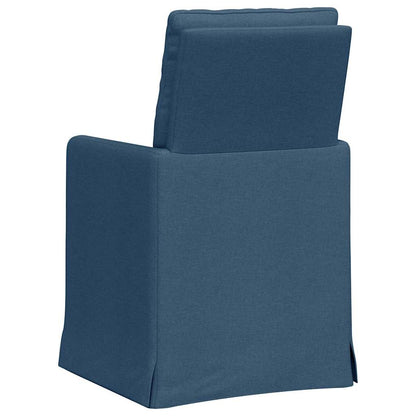Dining Chairs 2 pcs Blue 57 x 67 x 98 cm Fabric