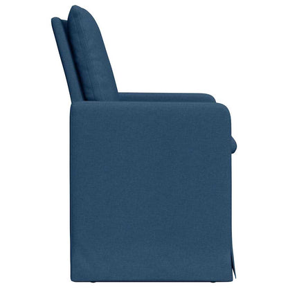 Dining Chairs 2 pcs Blue 57 x 67 x 98 cm Fabric