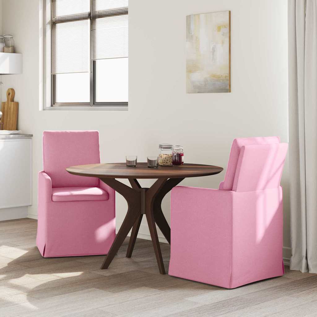 Dining Chairs 2 pcs Pink 57 x 67 x 98 cm Fabric
