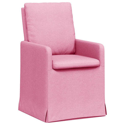 Dining Chairs 2 pcs Pink 57 x 67 x 98 cm Fabric