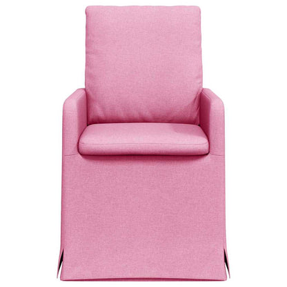 Dining Chairs 2 pcs Pink 57 x 67 x 98 cm Fabric