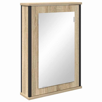Bathroom Furniture Set 4 pcs Sonoma oak 33 x 33 x 185.5 cm