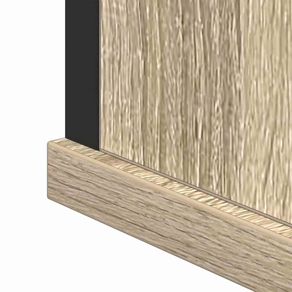 Bathroom Furniture Set 3 pcs Sonoma oak 33 x 33 x 185.5 cm