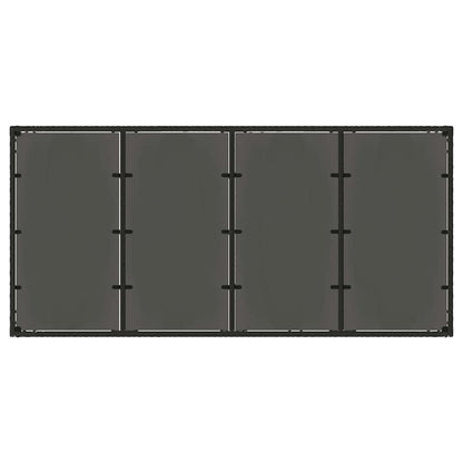 Garden Dining Set 7 pcs Black 190 x 90 x 75 cm Poly Rattan