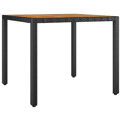 Garden Dining Set 3 pcs Black and Brown 90 x 90 x 75 cm