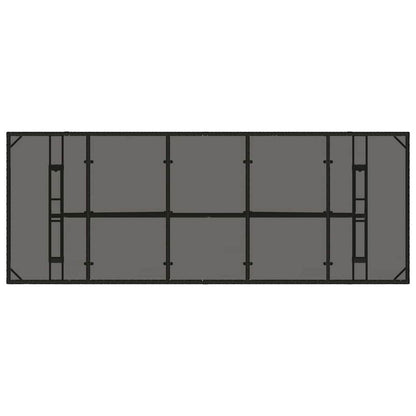 Garden Dining Set 9 pcs Black Poly rattan