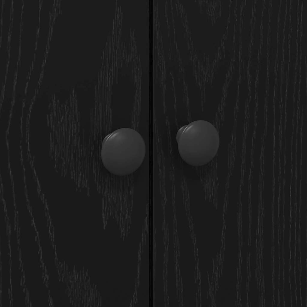Kitchen Cabinet Black oak 60 x 50 x 180 cm Engineered wood