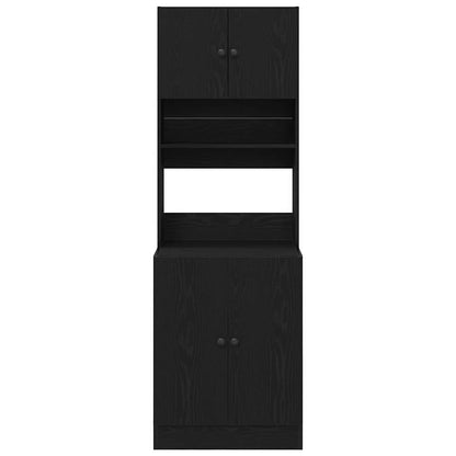 Kitchen Cabinet Black oak 60 x 50 x 180 cm Engineered wood