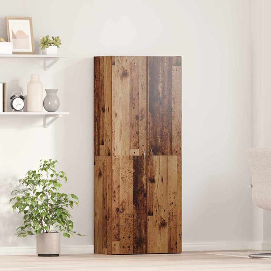 Office Cabinet with Door Old wood 60 x 32 x 153 Engineered wood