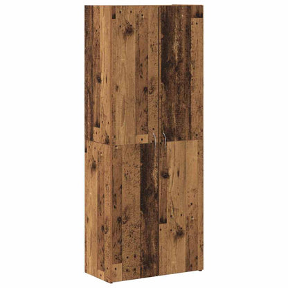 Office Cabinet with Door Old wood 60 x 32 x 153 Engineered wood