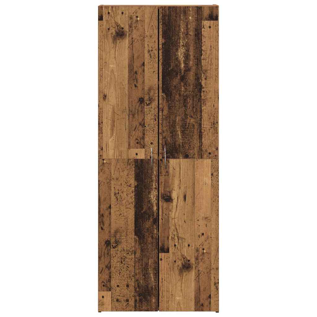 Office Cabinet with Door Old wood 60 x 32 x 153 Engineered wood