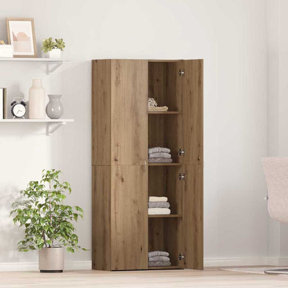 Office Cabinet Artisan oak 60 x 32 x 153 Engineered wood