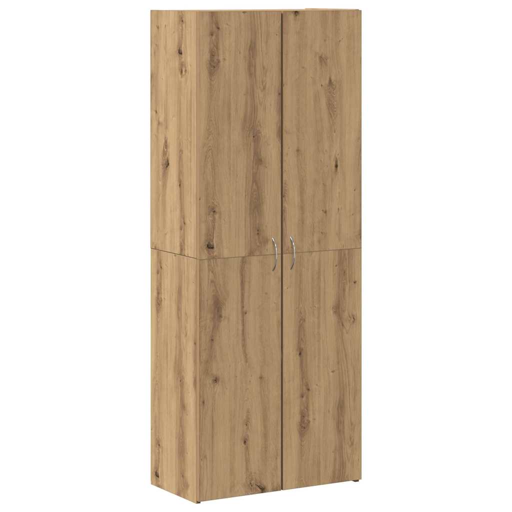 Office Cabinet Artisan oak 60 x 32 x 153 Engineered wood