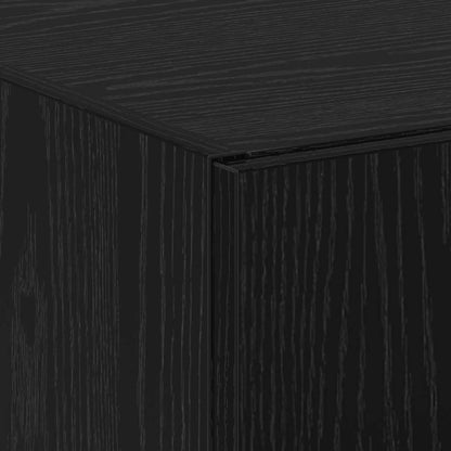 Office Cabinet Black oak 60 x 32 x 153 Engineered wood