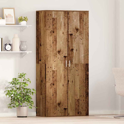 Highboard with Shelf Old Wood 80 x 39 x 178 cm Engineered wood