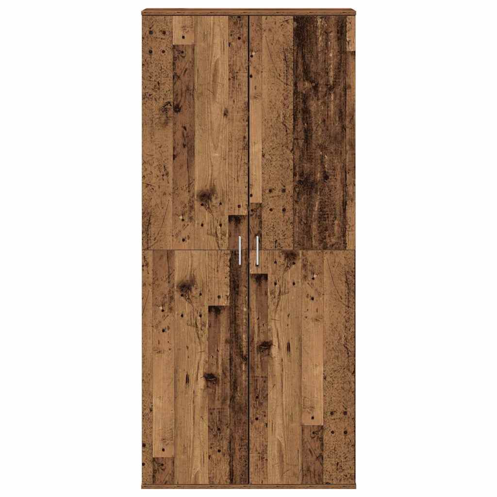 Highboard with Shelf Old Wood 80 x 39 x 178 cm Engineered wood