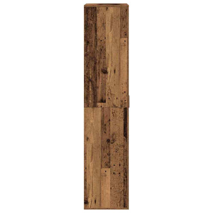 Highboard with Shelf Old Wood 80 x 39 x 178 cm Engineered wood