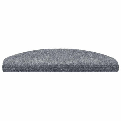 Stair Mats Self-adhesive 20 pcs 65x21x4 cm Light Grey Half Round Large