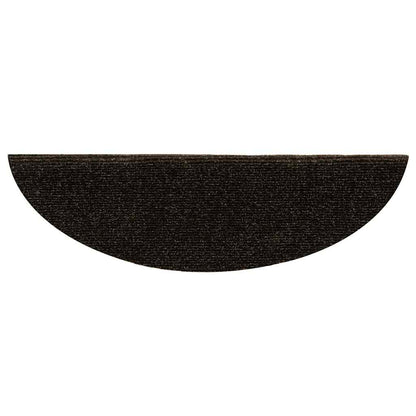 Stair Mats Self-adhesive 30 pcs 56x17x3 cm Dark Brown Half Round