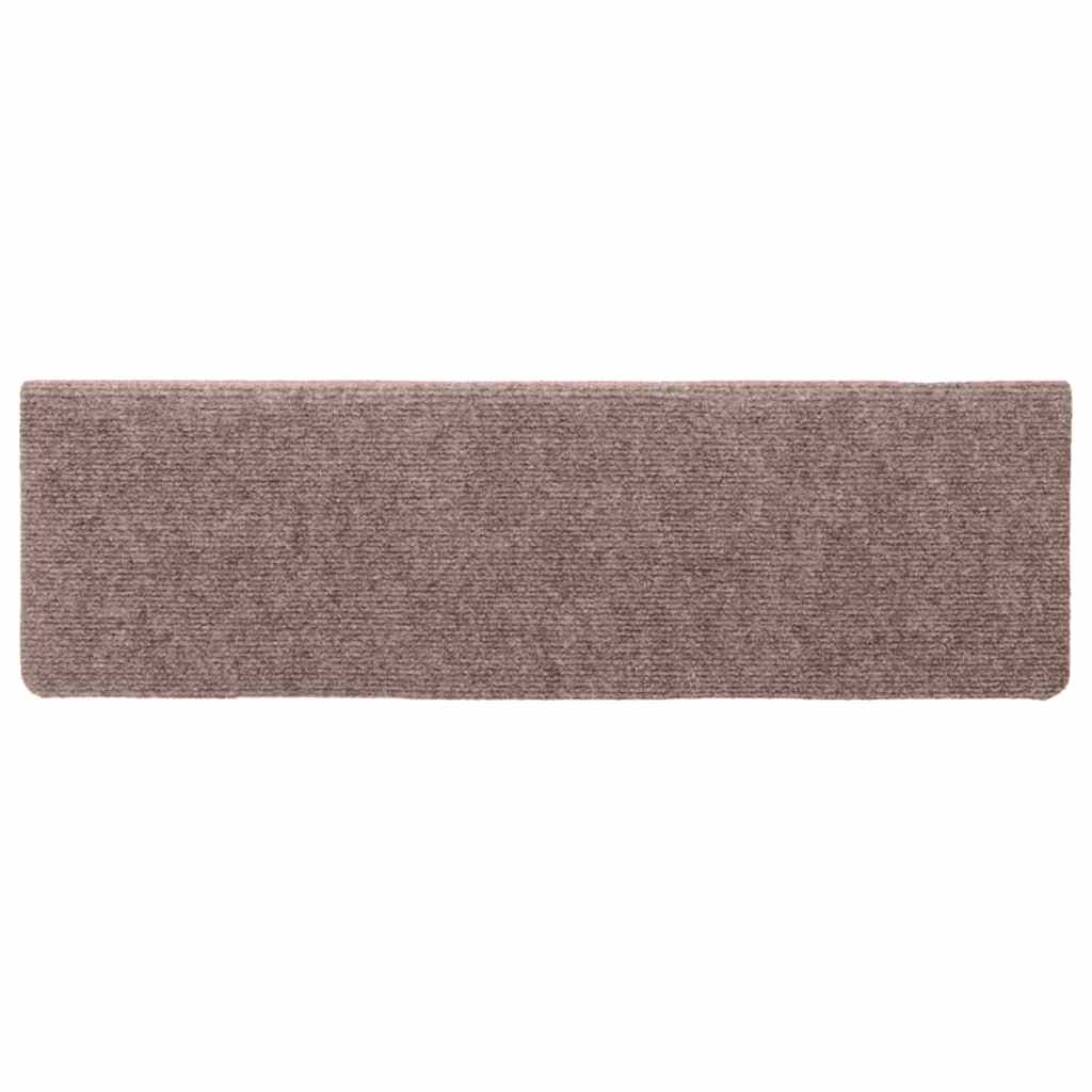 Stair Mats Self-adhesive 30 pcs 65x21x4 cm Cream Rectangular Edge
