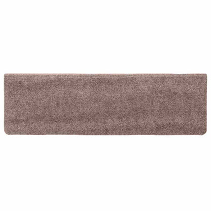 Stair Mats Self-adhesive 30 pcs 65x21x4 cm Cream Rectangular Edge