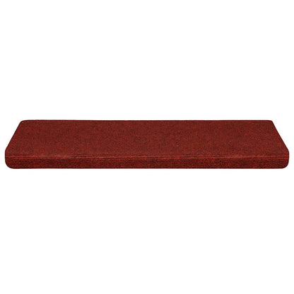 Stair Mats Self-adhesive 30 pcs 65x21x4 cm Bordeaux Red Rectangular Edge