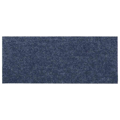 Stair Mats Self-adhesive 30 pcs 60x25 cm Grey Blue Rectangular