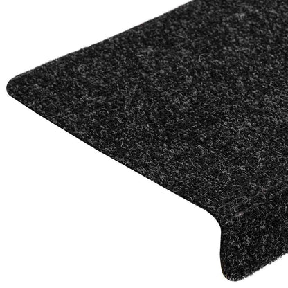 Stair Mats Self-adhesive 20 pcs 65x21x4 cm Black Rectangular Edge