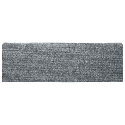 Stair Mats Self-adhesive 20 pcs 65x21x4 cm Light Grey Rectangular Edge