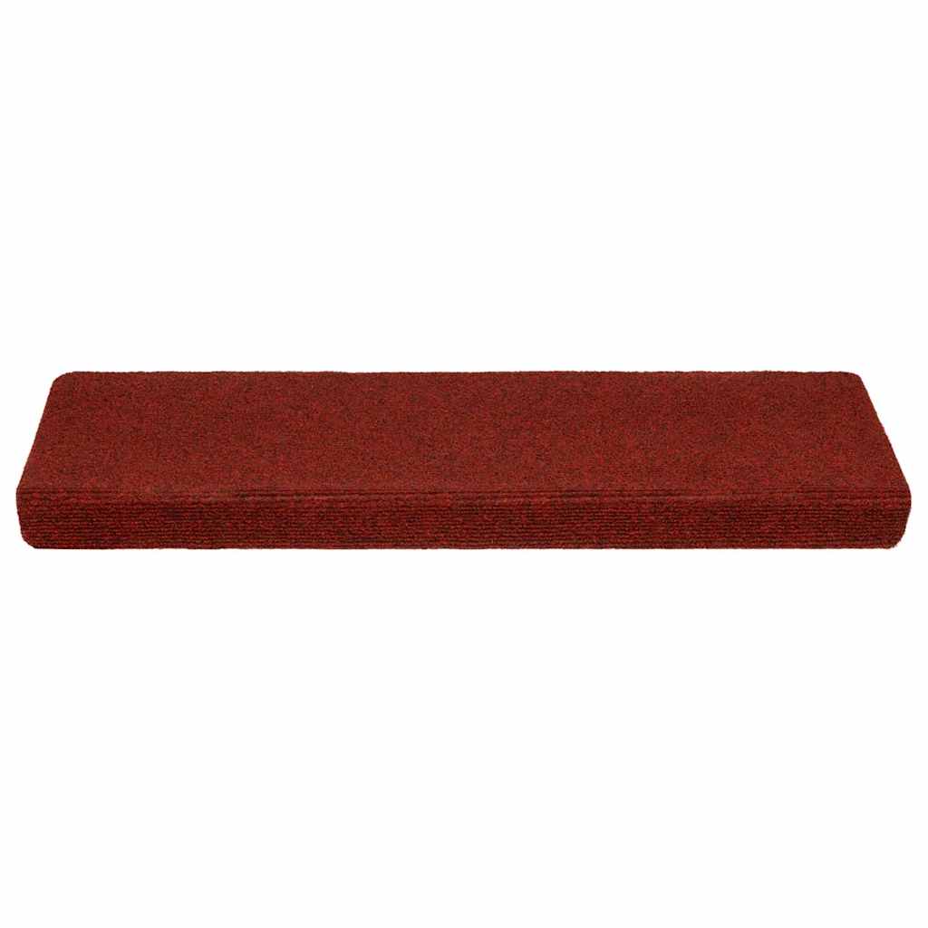 Stair Mats Self-adhesive 20 pcs 65x21x4 cm Bordeaux Red Rectangular Edge