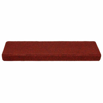 Stair Mats Self-adhesive 20 pcs 65x21x4 cm Bordeaux Red Rectangular Edge