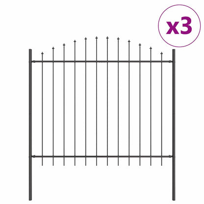 Garden Fence Grey 510 x 125 cm